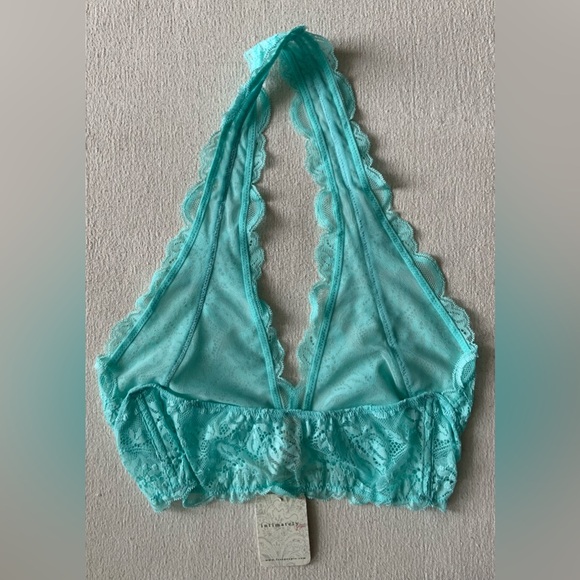 Free People Intimately ~ Last Dance Halter Bralette Electric Paradise/Turquoise - Picture 4 of 11